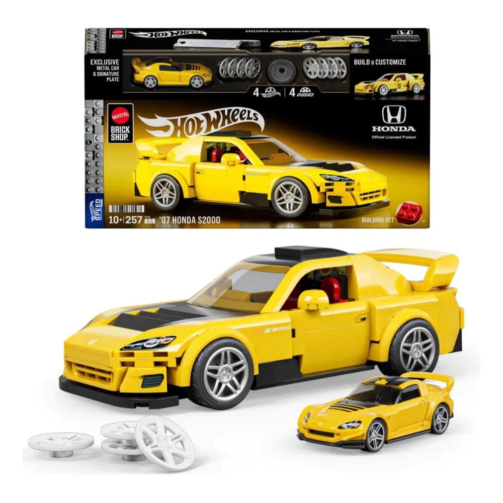 Blocos De Montar Mattel Brick Shopbrick Shop Speed Honda 1 257 Peças - Mattel Jfr88