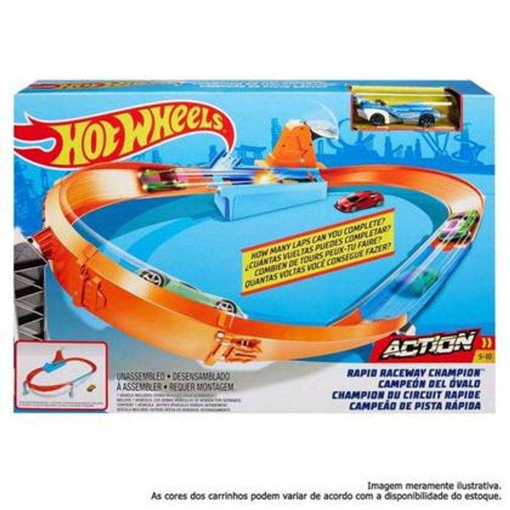 Hot Wheels Pista De Campeonato Pista Rápida - Mattel Gbf81