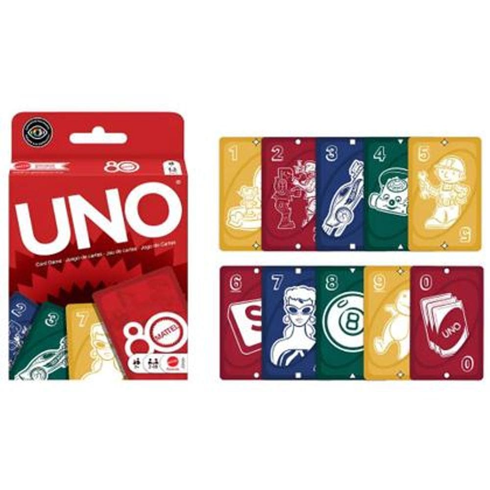 Um Jogo De Cartas Do 80 Aniversario Mattel Jgk30