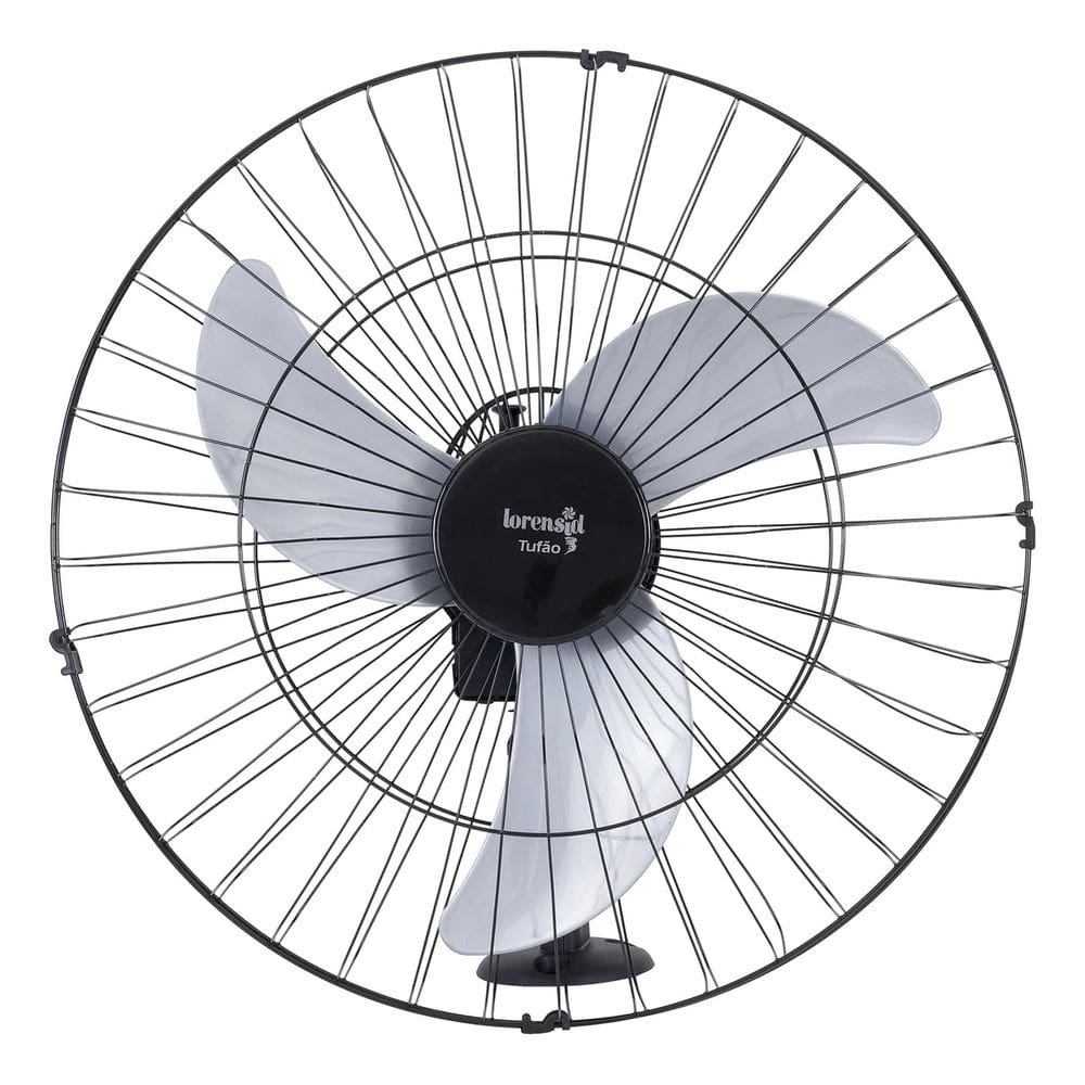 Ventilador Parede Preto 60cm Bivolt Turbo - Loren Sid
