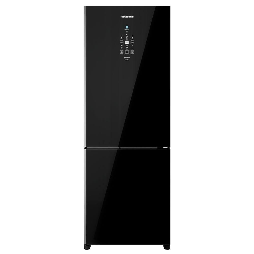 Refrigerador Bottom Freezer Inverter Panasonic de 02 Portas Frost Free com 511 Litros Black Glass - NR-BB71GV7B