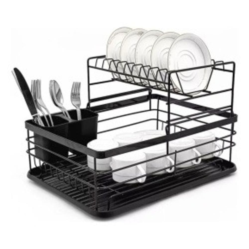 Escorredor de Louças 2 Andares TopChef - Organização Completa com Bandeja Coletora
