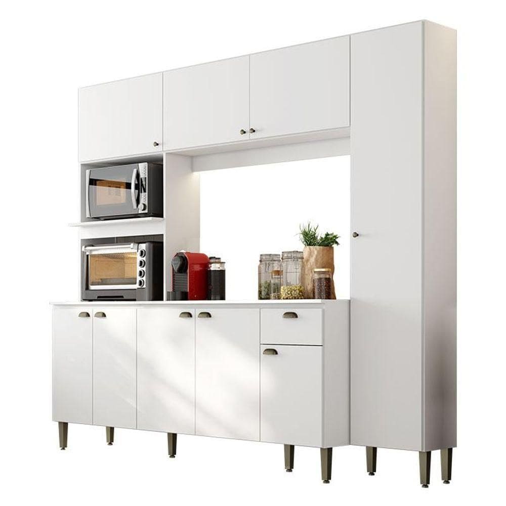 Cozinha Compacta Moderna Branco - Thb