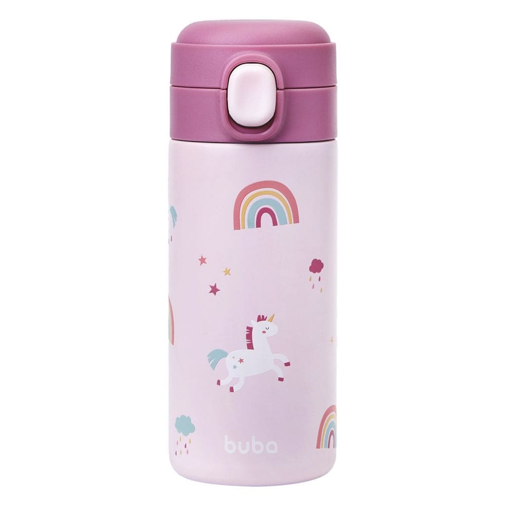 Garrafa Térmica Parede Dupla Buba Magic Unicórnio 400ml