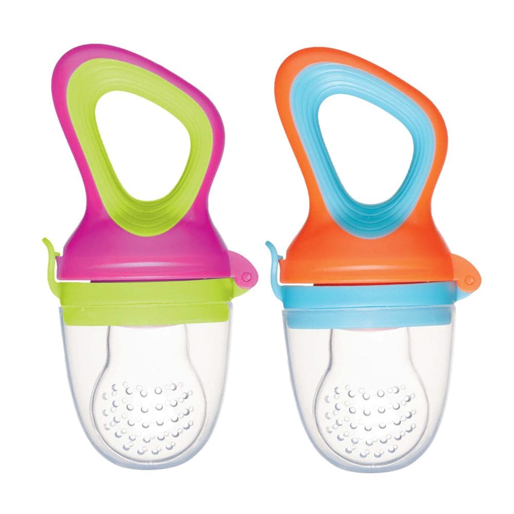 Porta Frutinha Alimentadora Silicone Azul Buba