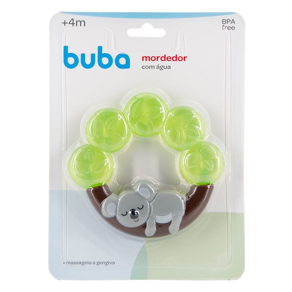 Mordedor Infantil Buba Massageador Gengiva Com Água Coala