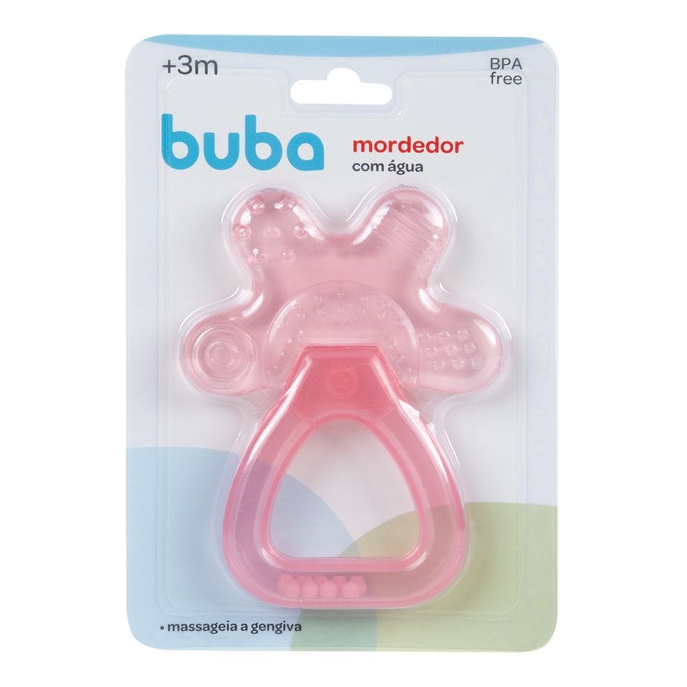 Mordedor Com Água e chocalho Rosa Buba