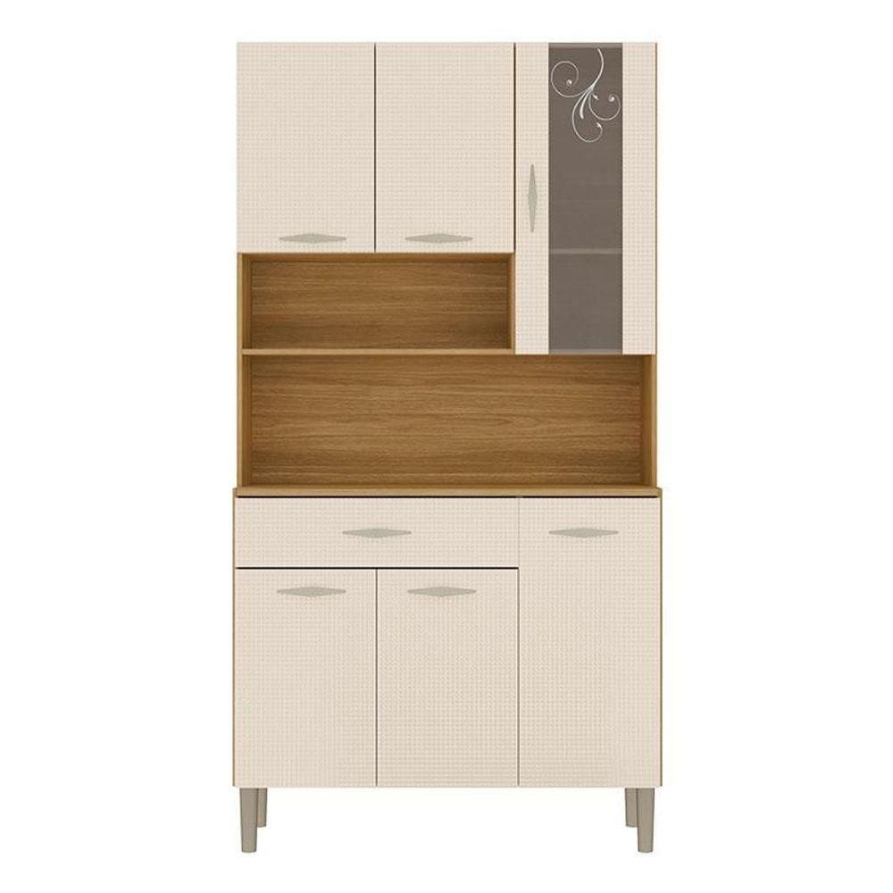 Kit Cozinha Golden Plus 6 Portas Freijó Soft - Kits Paraná