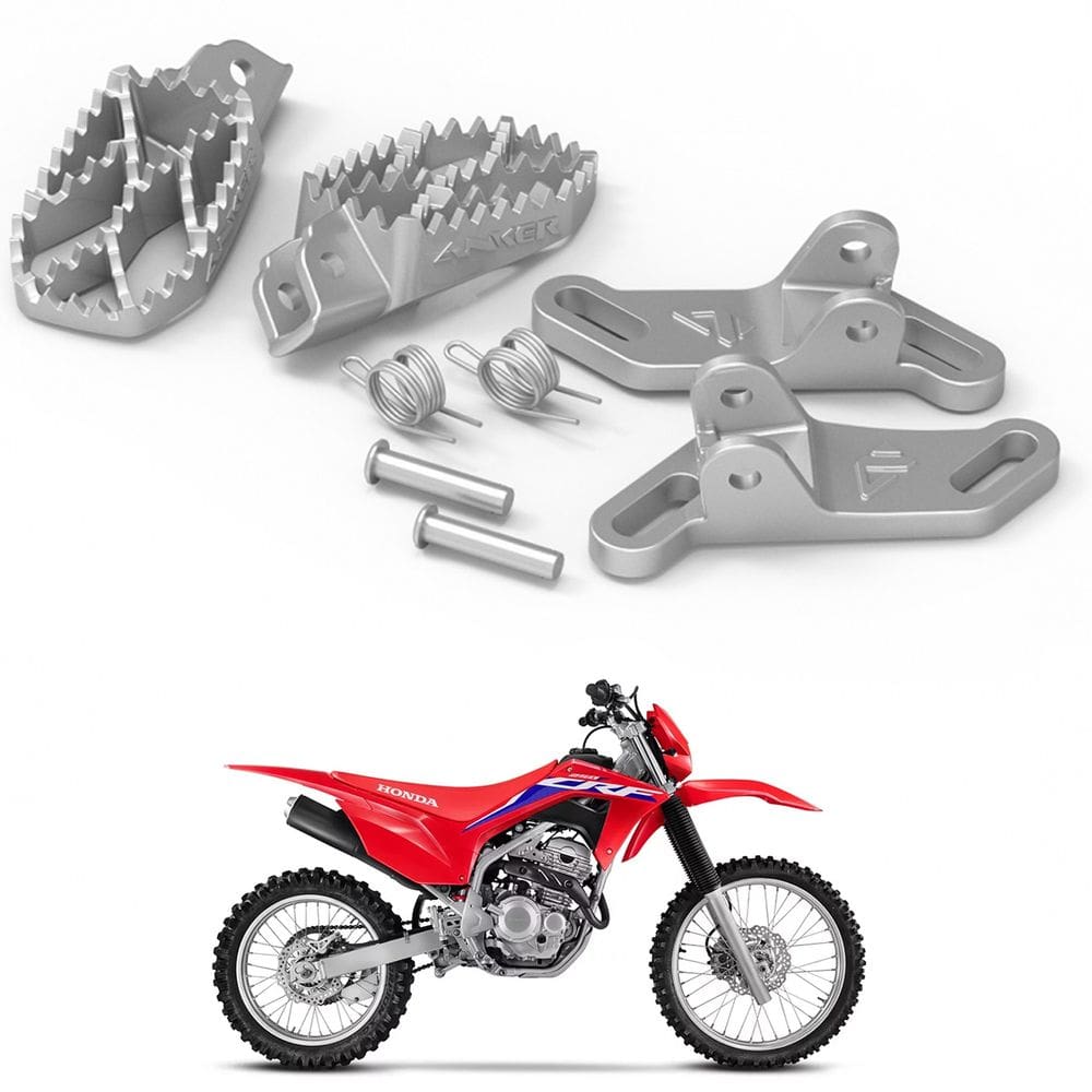 Kit Pedaleira Anker C/ Suporte Elevado Molas Pino Crf 250f