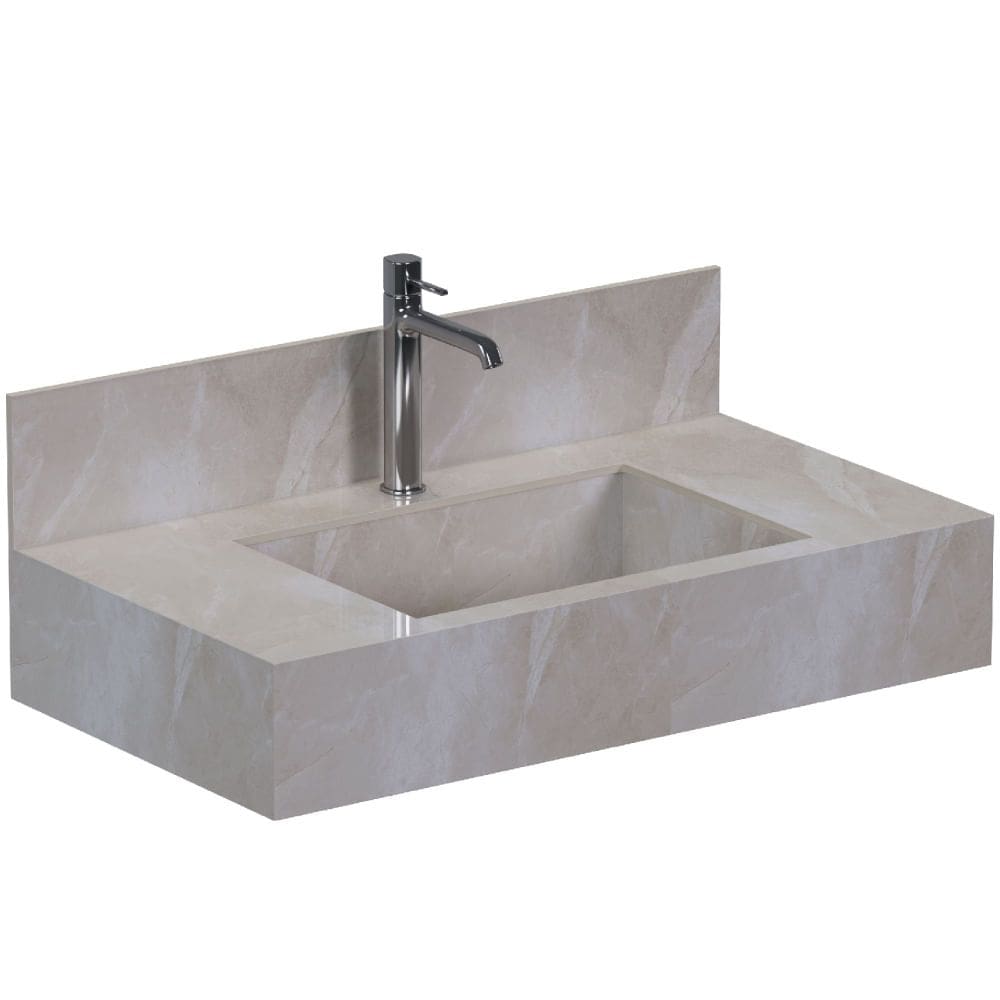 Bancada em Porcelanato Napoles Bege 83cm - P103388 - COZIMAX