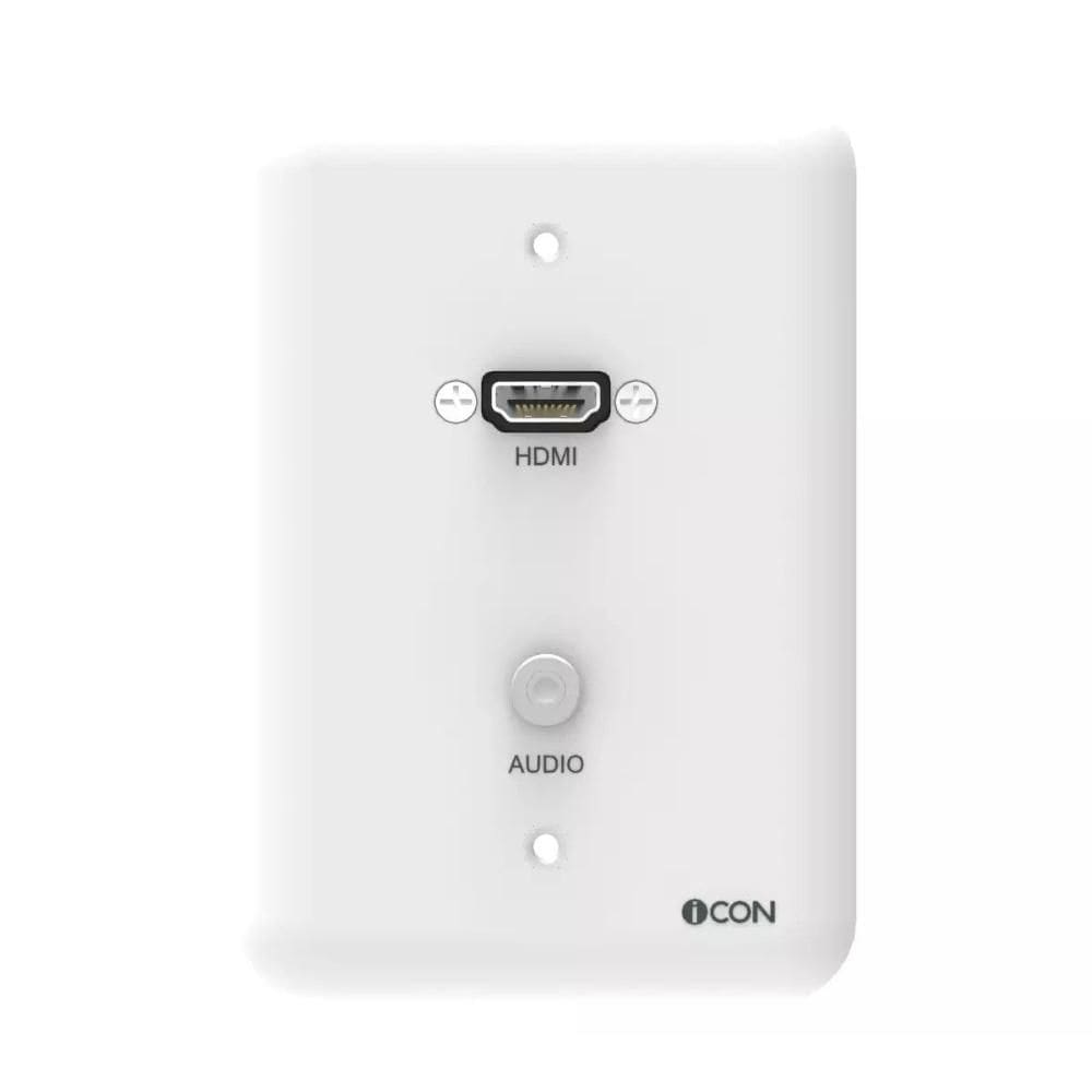 Modulo Parede HDMI Áudio P2 Branco 4x2 iC-MP-103 Icon Box
