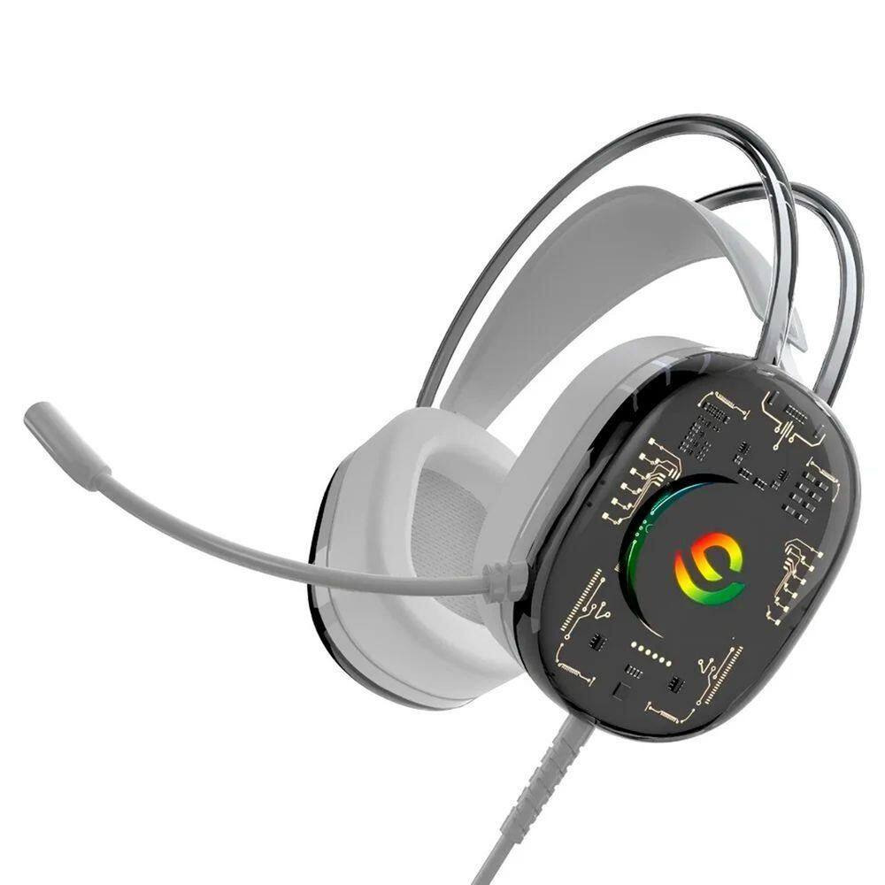 Headset Gamer Com Fio Fone De Ouvido Profissional Rgb - Gamer Over-ear Com Conexão P2 + Usb