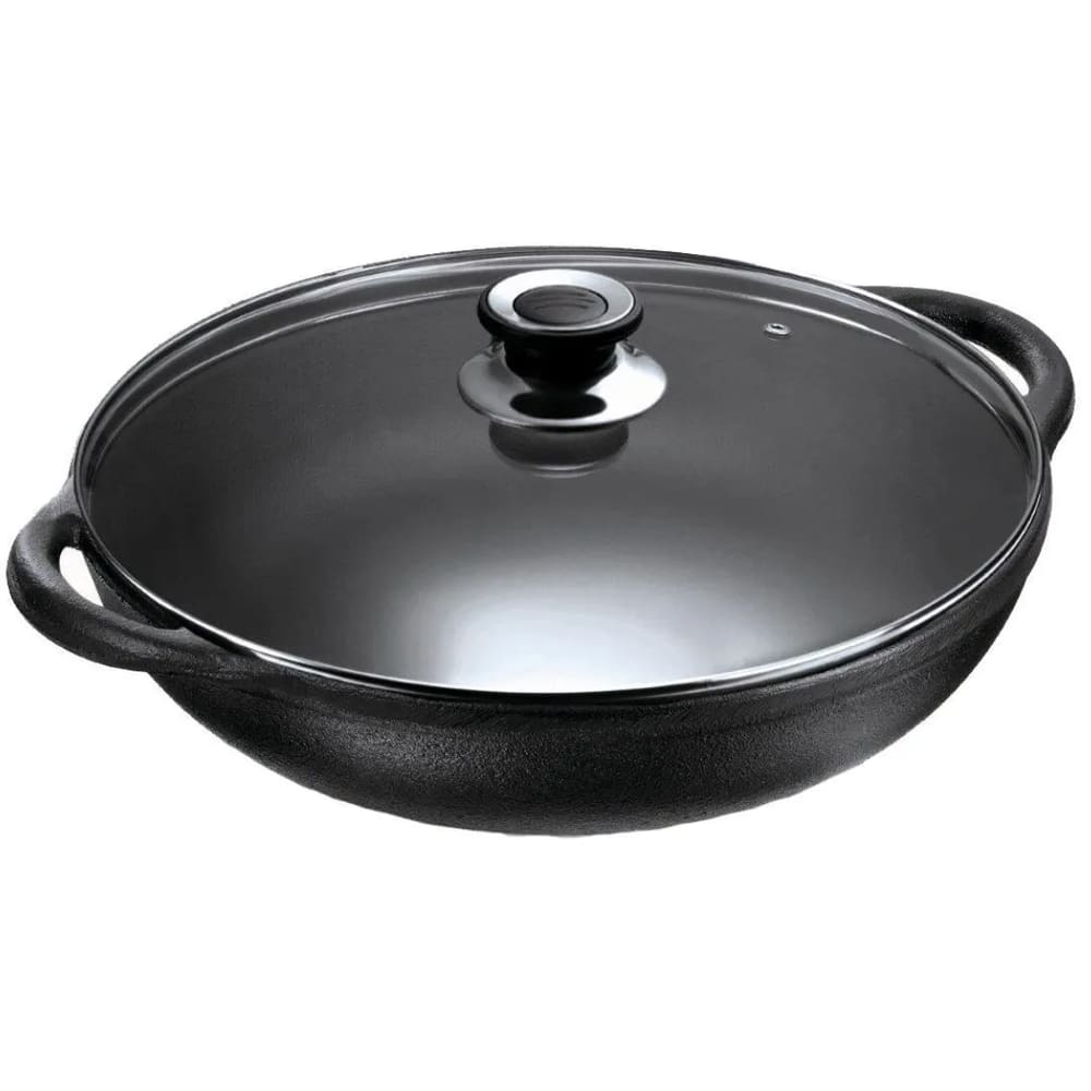 Panela Parmegiana Alça de Ferro  Tampa  Vidro Panela Mineira 28x13cm 3l