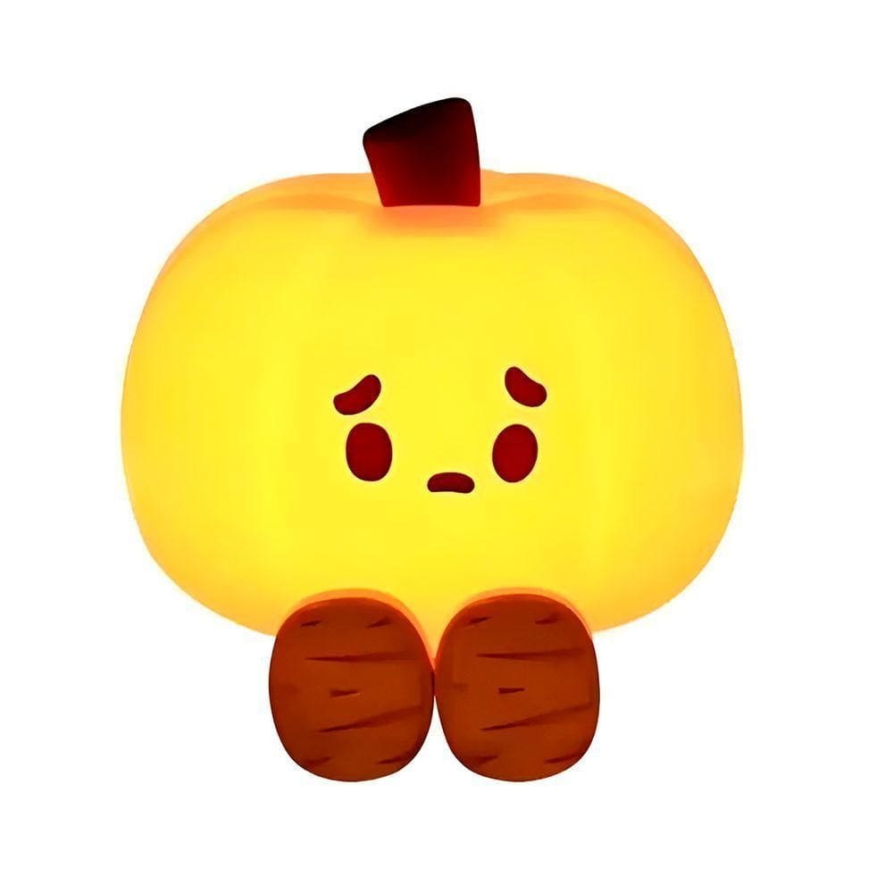 Luz Lâmpada Luminária Infantil Abóbora Led Silicone - Luz Noturna Portátil Para Quarto De Criança