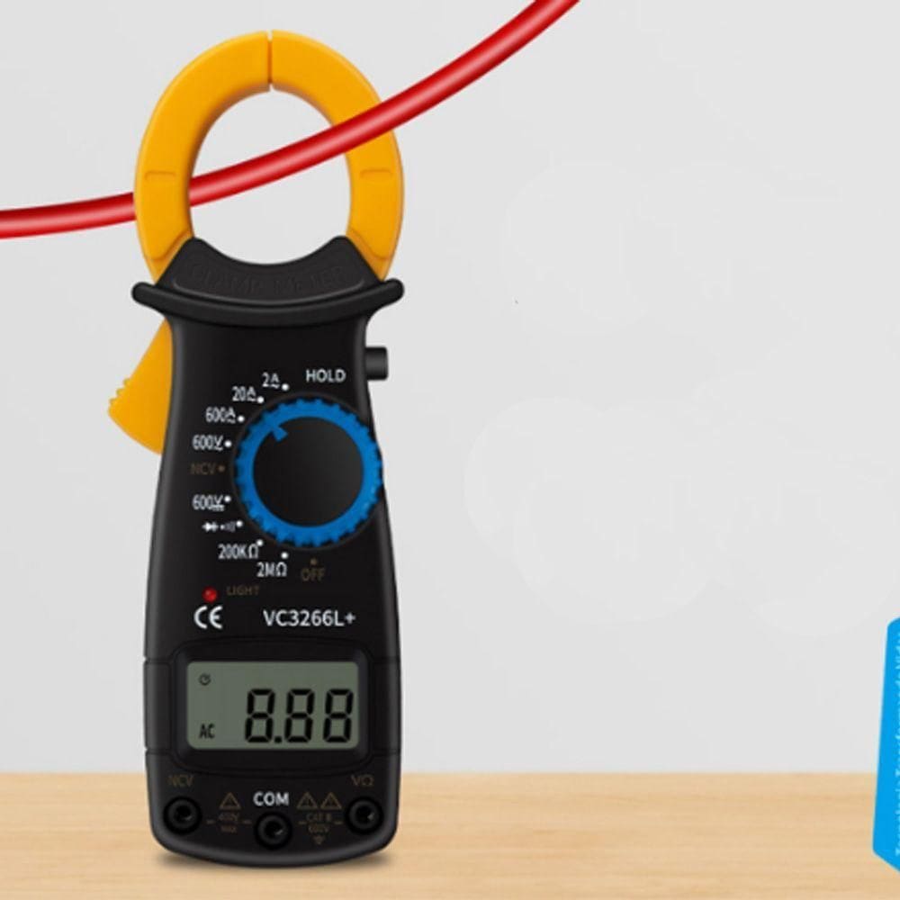 Alicate Amperímetro Digital Com Medição De Temperatura E Teste Completo