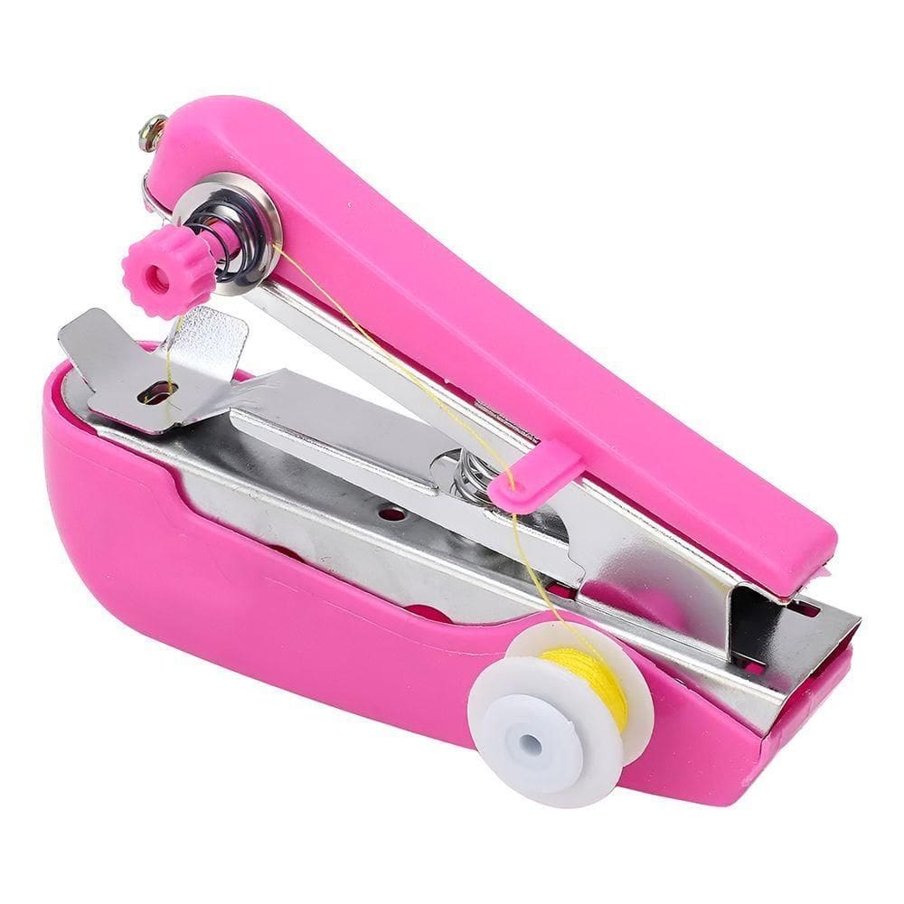 Mini Máquina Costura De Bolso Portátil Reparo Ferramenta - Reparos Rápidos E Práticos rosa