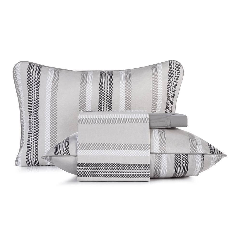 Jogo De Cama King 4 Peças Atenburg Malha Fio Penteado Miragem