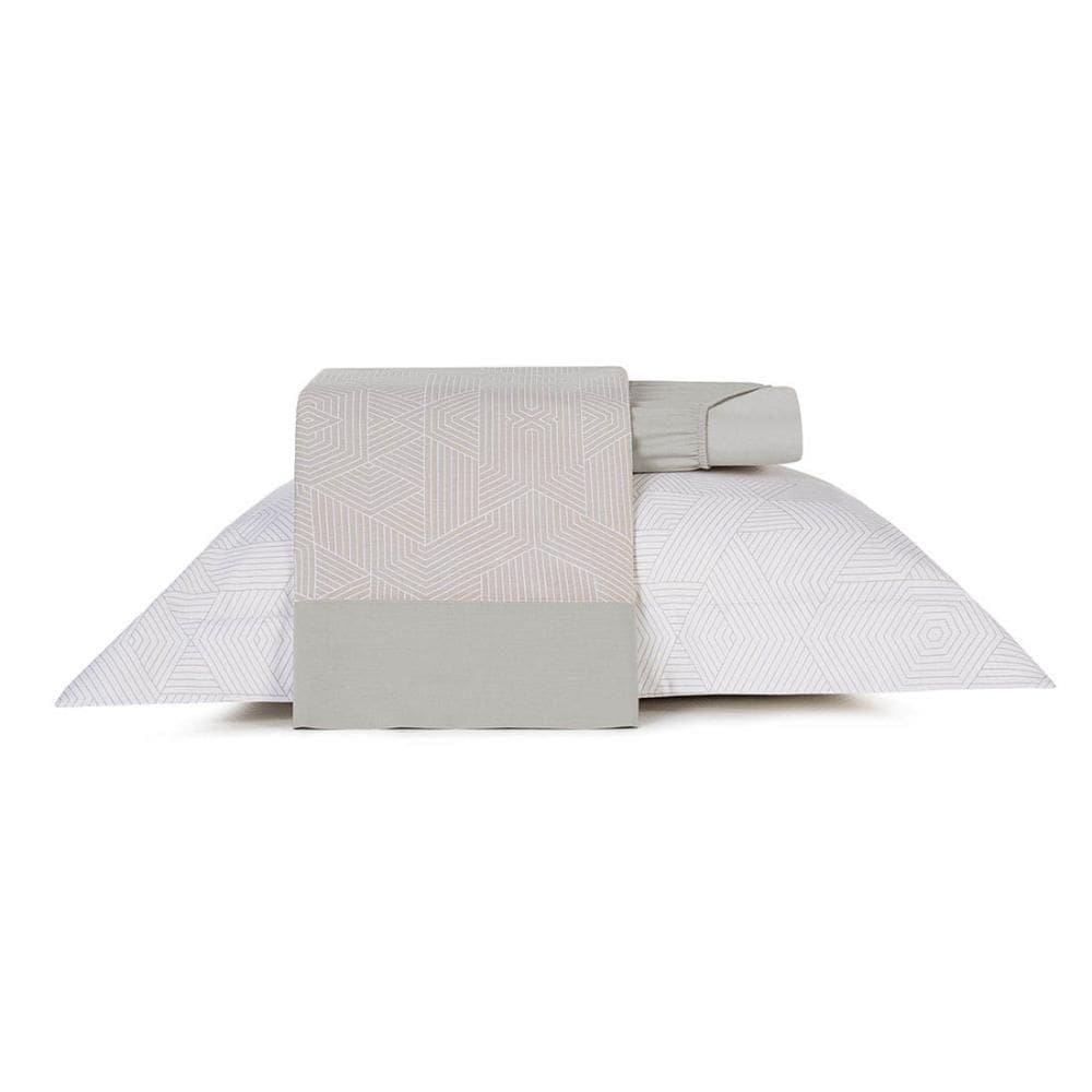 Jogo De Cama Solteiro King 3 Peças Altenburg Algodão Lux 200 Fios Lito