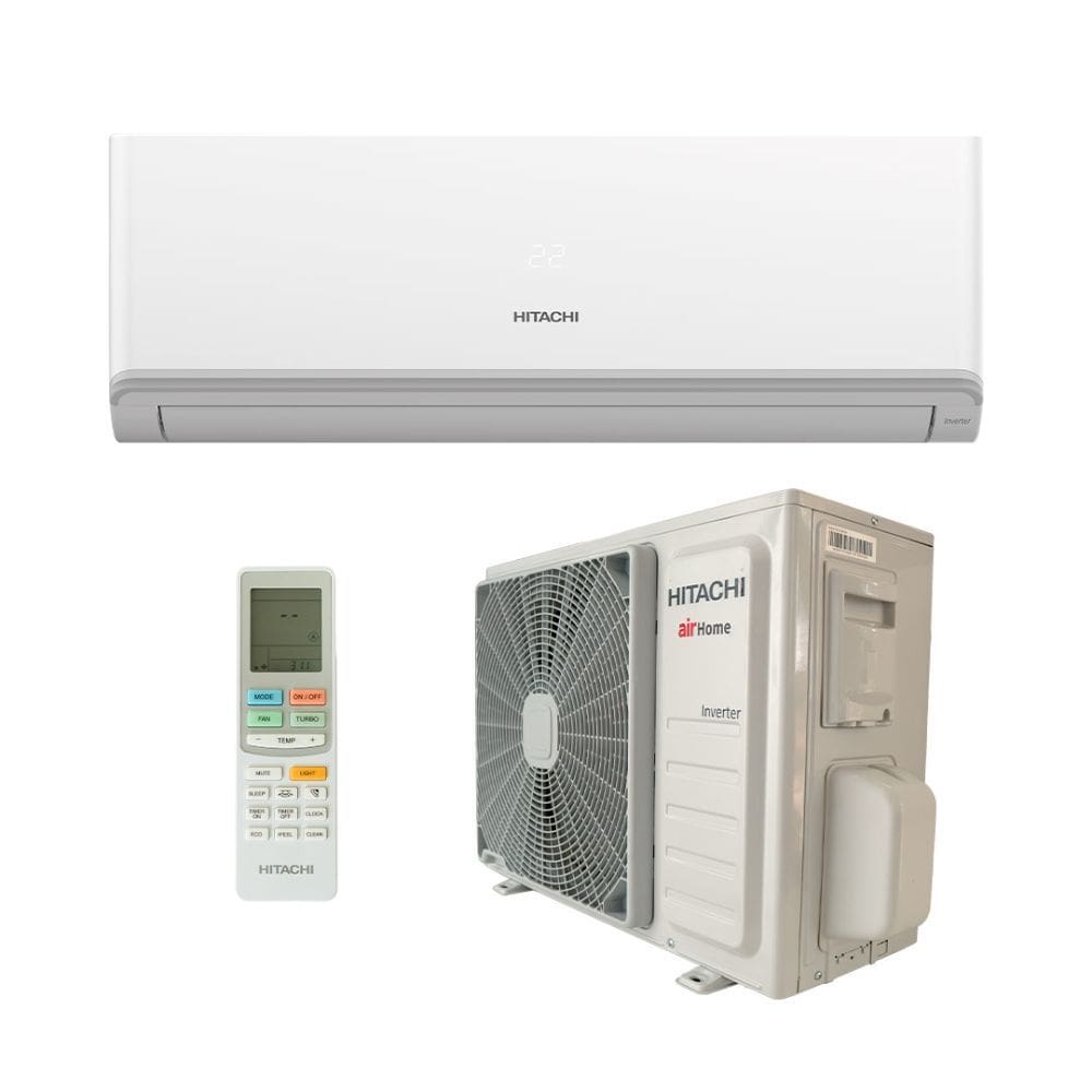Ar Condicionado Split Hi Wall - Inverter R-32 - Airhome 600 - Hitachi -18.000 BTUs - Quente/Frio - 220V Monofásico