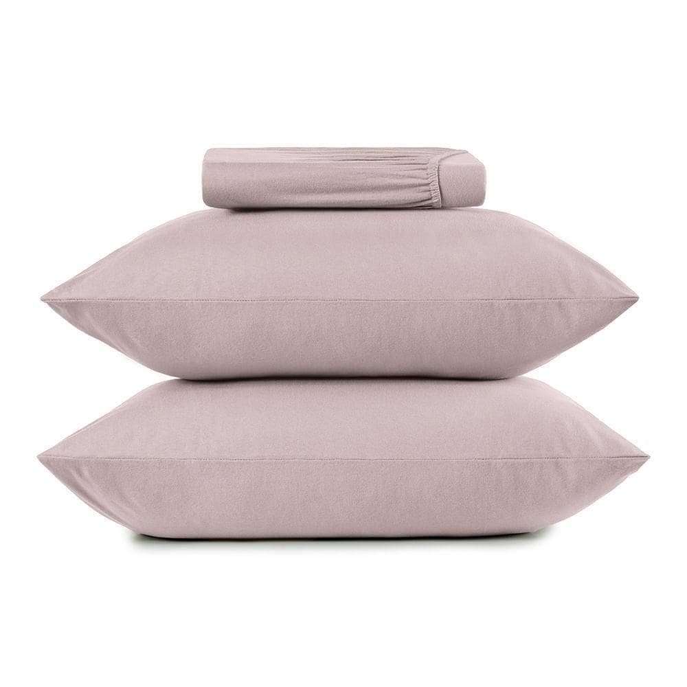 Jogo De Cama Casal 3 Peças Altenburg Malha Fio Penteado Rosê Natural