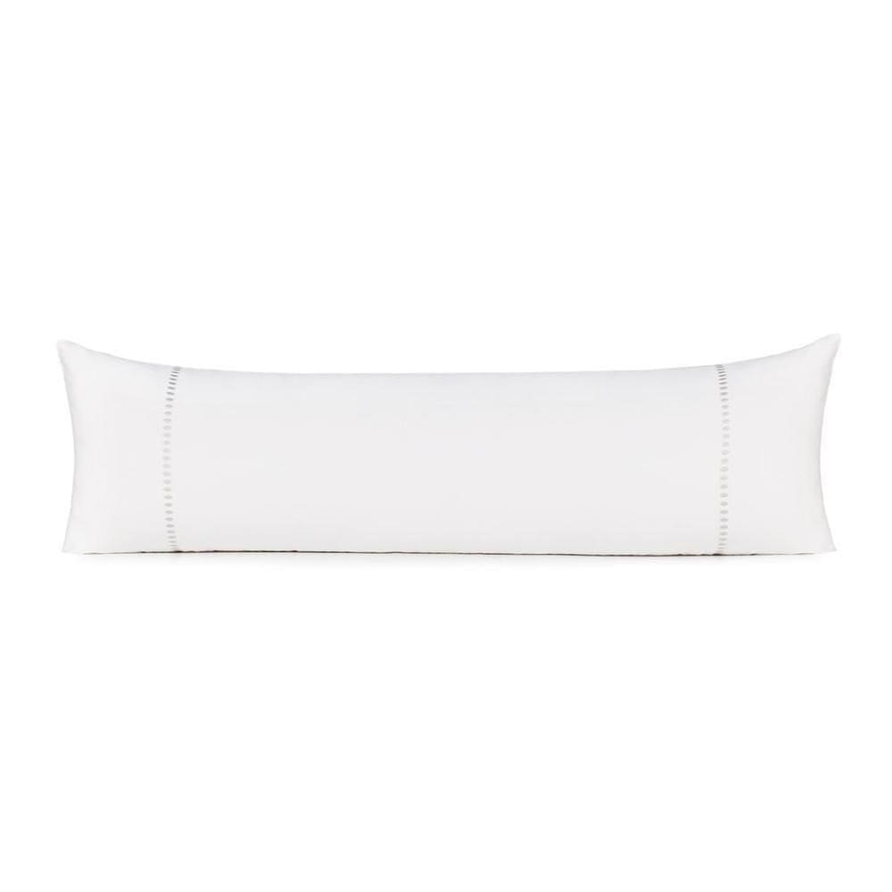 Fronha Body Pillow Altenburg Bordados Em Cetim 300 Fios Cerclê Cinza