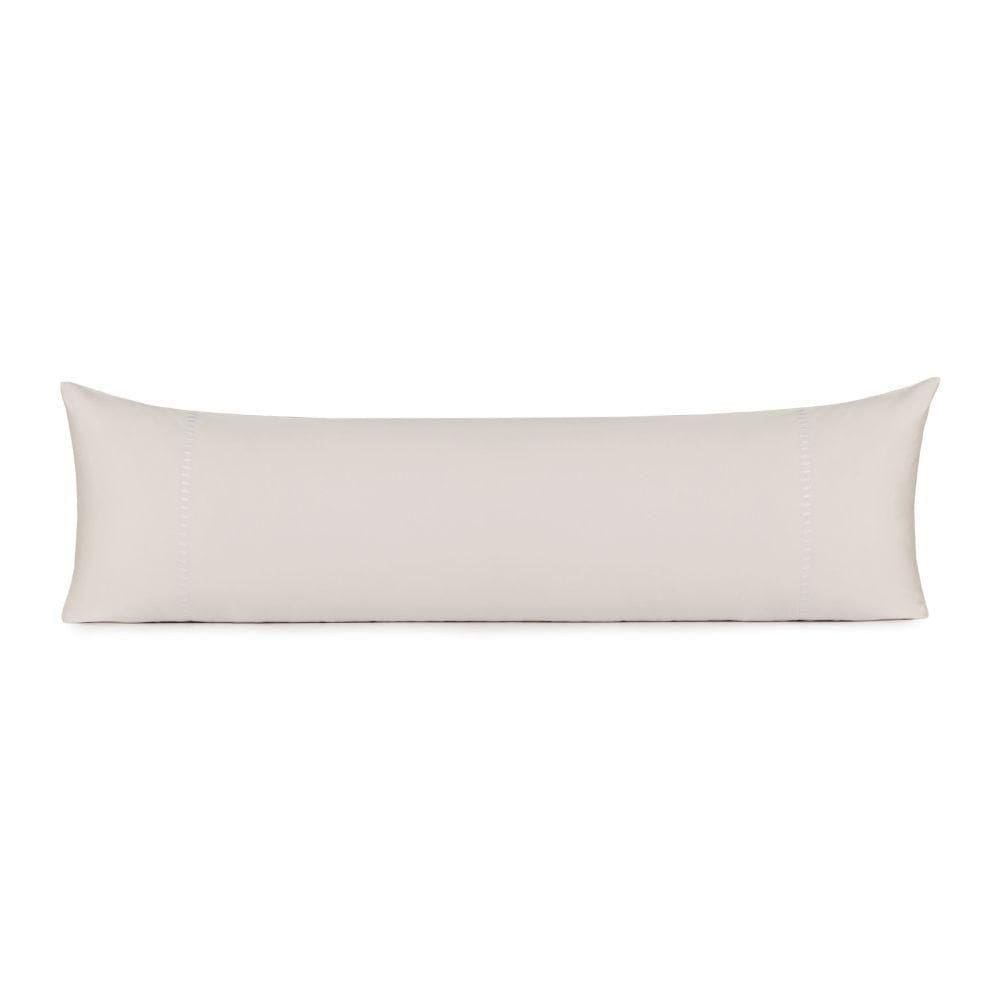 Fronha Body Pillow Altenburg Bordados Em Cetim 300 Fios Cerclê Branco