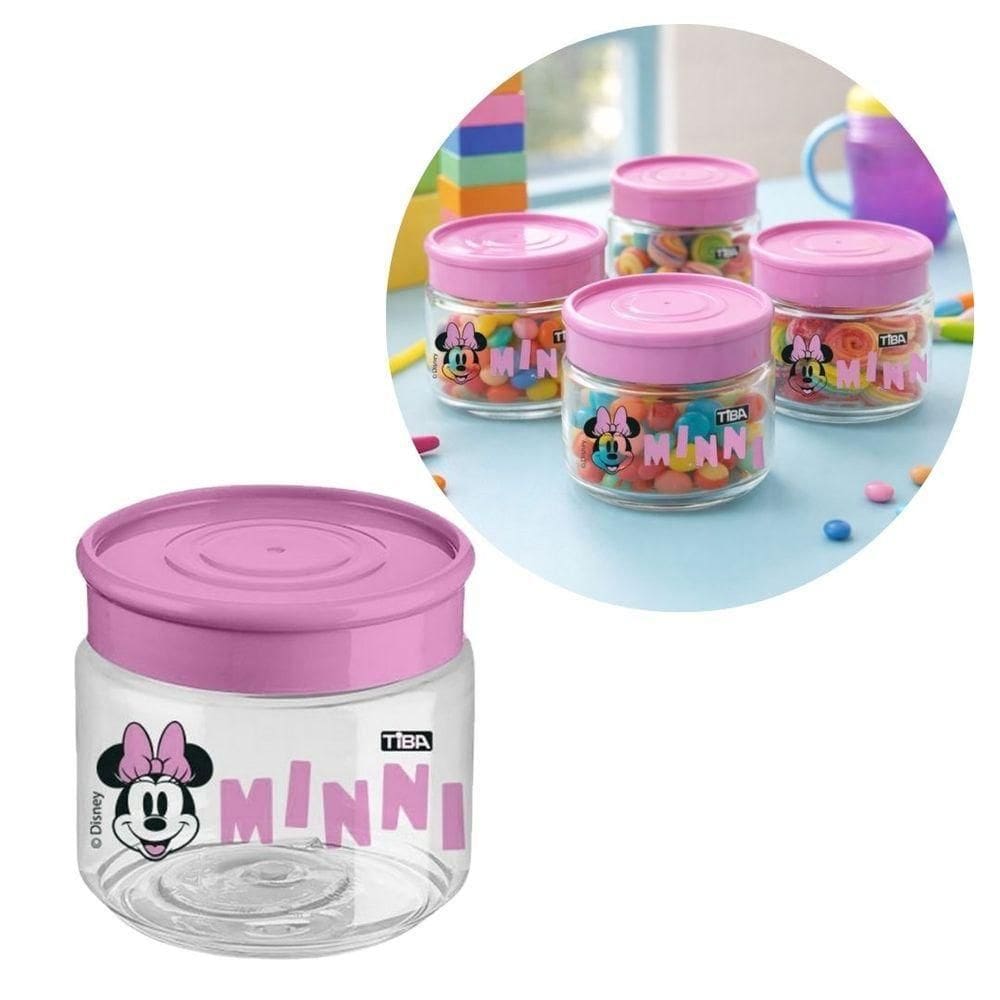 Mini Pote Multiuso Minnie Mouse 160ml Rosa Bpa Free Licenciado Disney