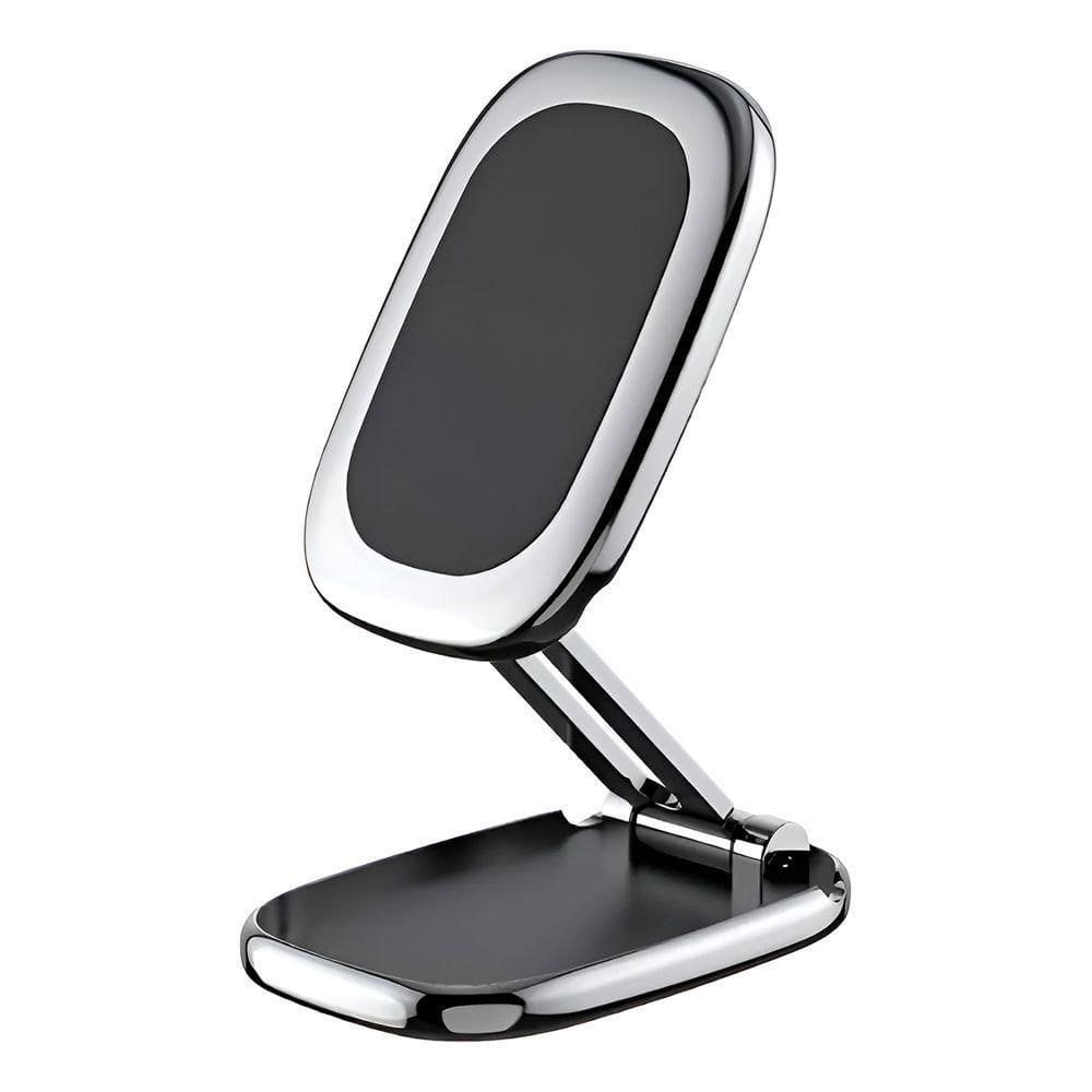 Mini Suporte Magnético Celular Carro Mesa Dobrável - Universal, Compacto E Ideal Para Carro E Mesa