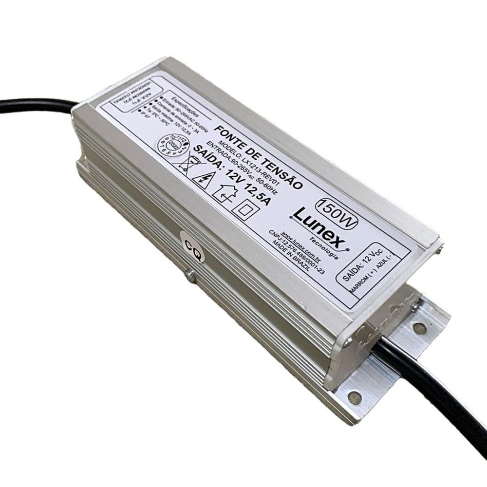 Fonte De Tensão 30W Bivolt Automático 12V 2,5A Blindada