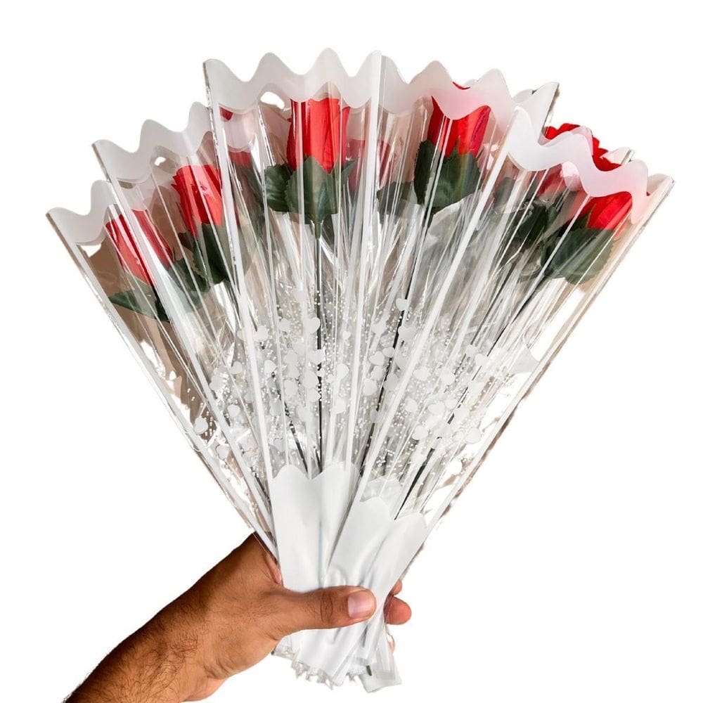 60 Rosas Presente Dia Das Mães E Namorados Com Embalagem