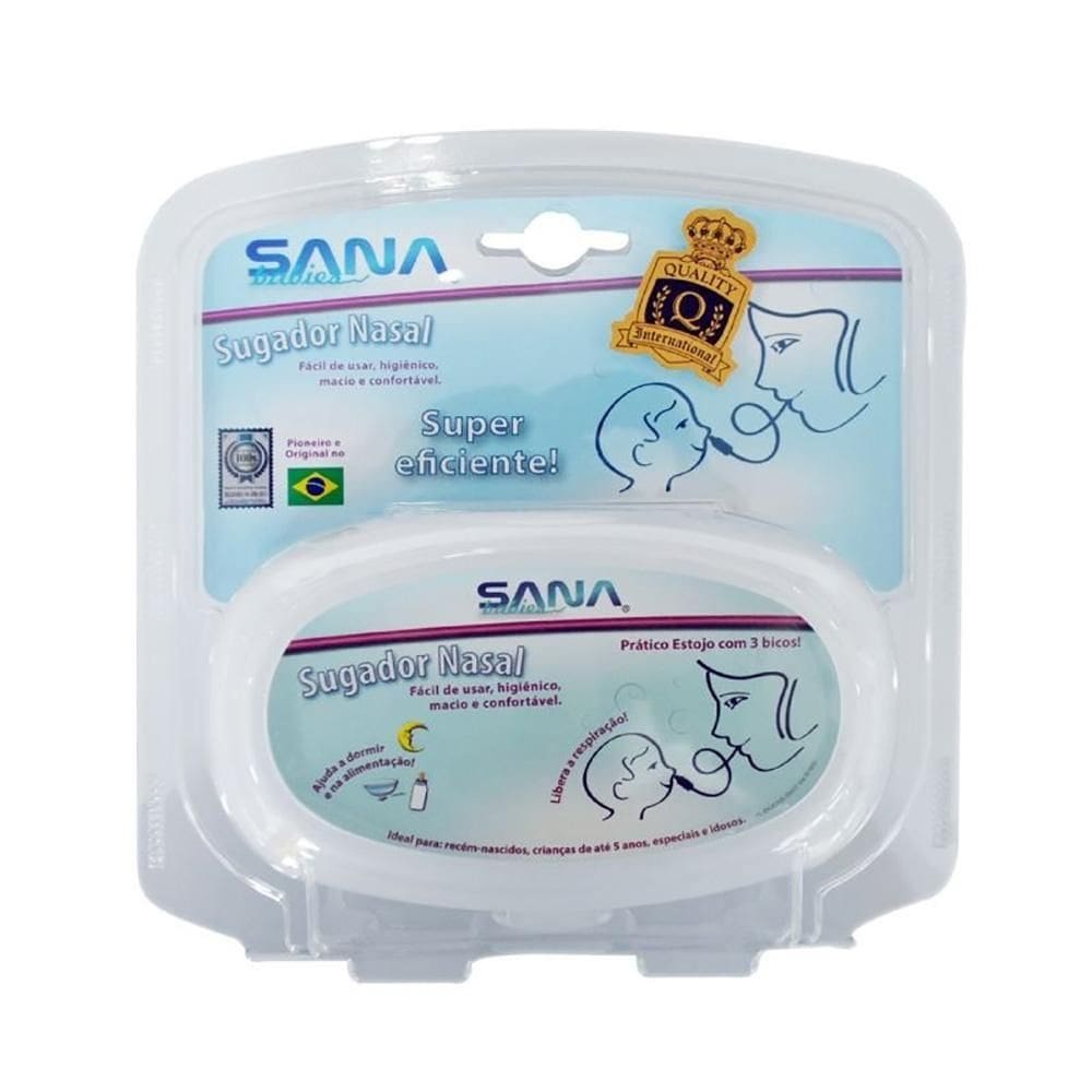 Sugador Nasal Para Bebês Com Estojo E 3 Bicos - Sana Babies