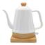 Chaleira Elétrica de Porcelana Elegance Branca Bambu 1L Tuut 127v - 110V