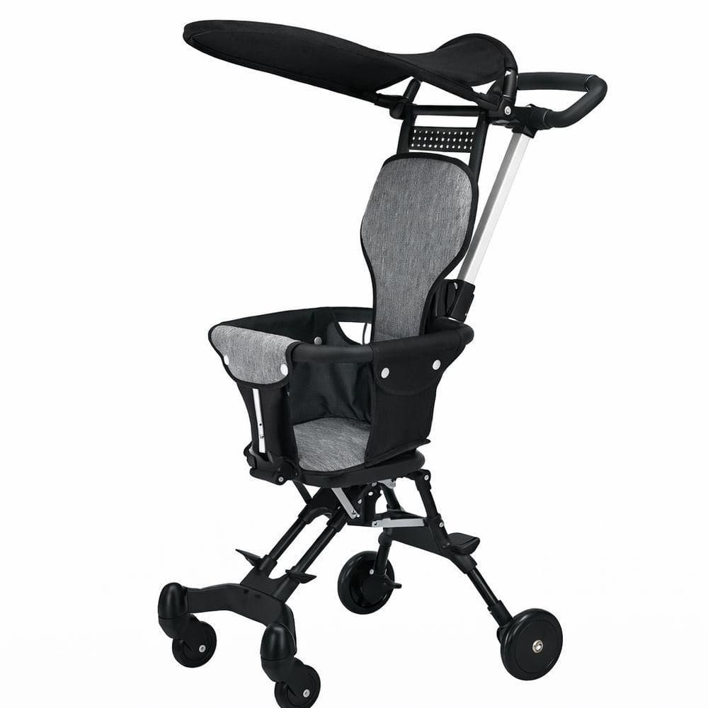 Carrinho Infantil Dobrável Portátil Com Assento Confortável E Guidão Ajustável