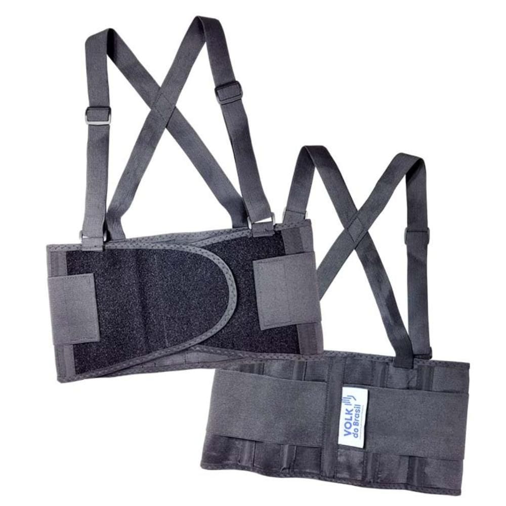 Cinta Ergonômica Abdominal Black Belt Comfort EPI Proteção Lombar Volk