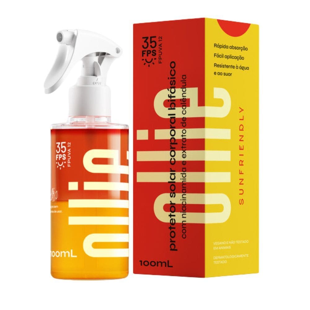 Protetor Solar Corporal Ollie FPS 35 Bifásico Spray 100ml