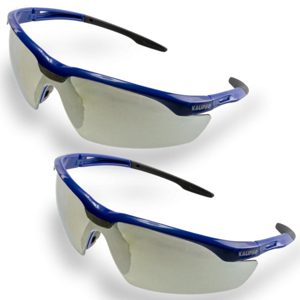 Kit 2 Óculos de Segurança Espelhado Antirrisco Proteção UV Para Trabalho EPI Veneza Kalipso
