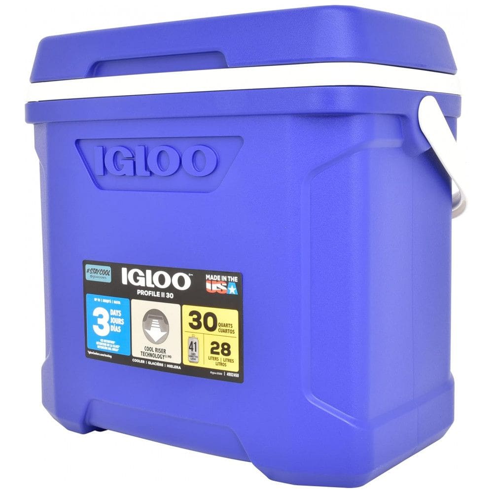 Cooler Térmico Profissional 30L Ecológico com Máximo Desempenho, IGLOO Profile, Azul