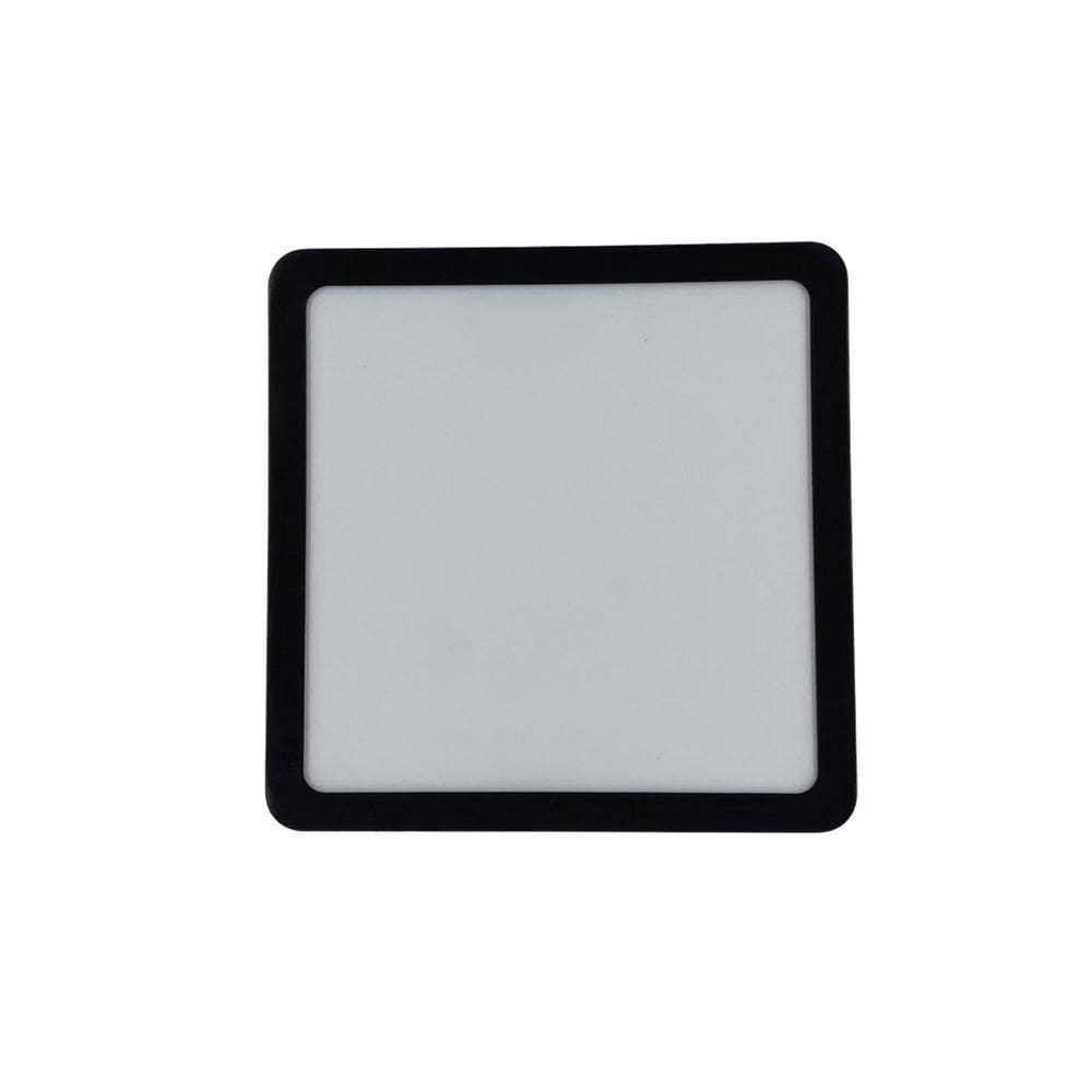 Painel Led Foxlux Quadrado Sobrepor 18w 4000k Preto