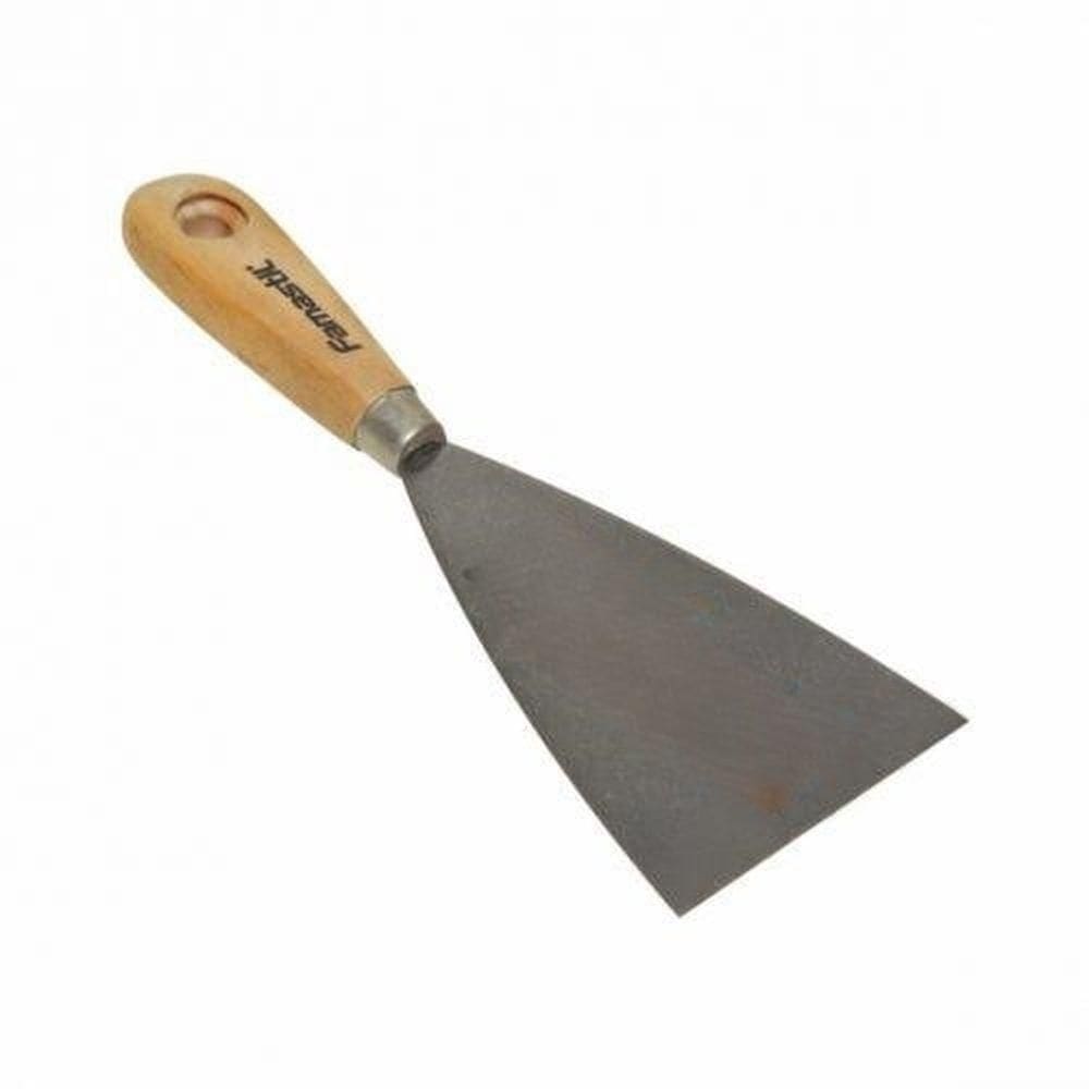 Espátula De Aço Famastil 8cm Cabo De Madeira