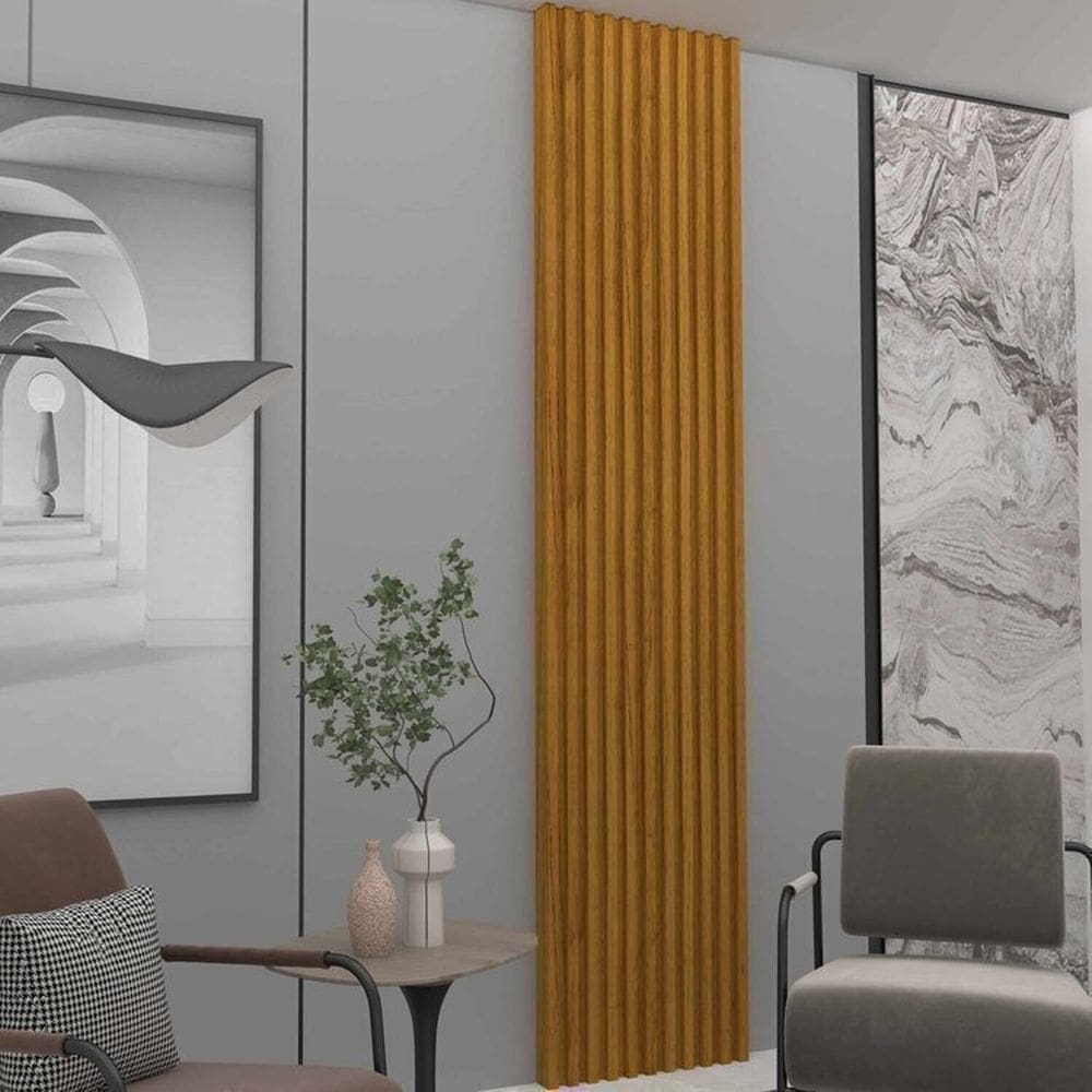 Painel Ripado em Barra 250cm X 46,0 Cm 100% Mdf Supremo Naturale