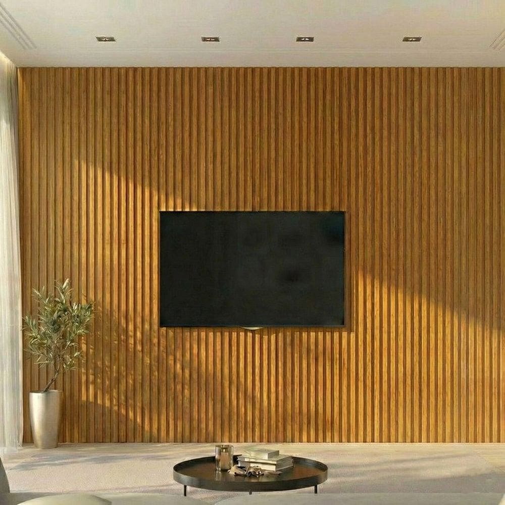 Painel Ripado em Barra 250cm X 3,22 Cm 100% Mdf Supremo Naturale