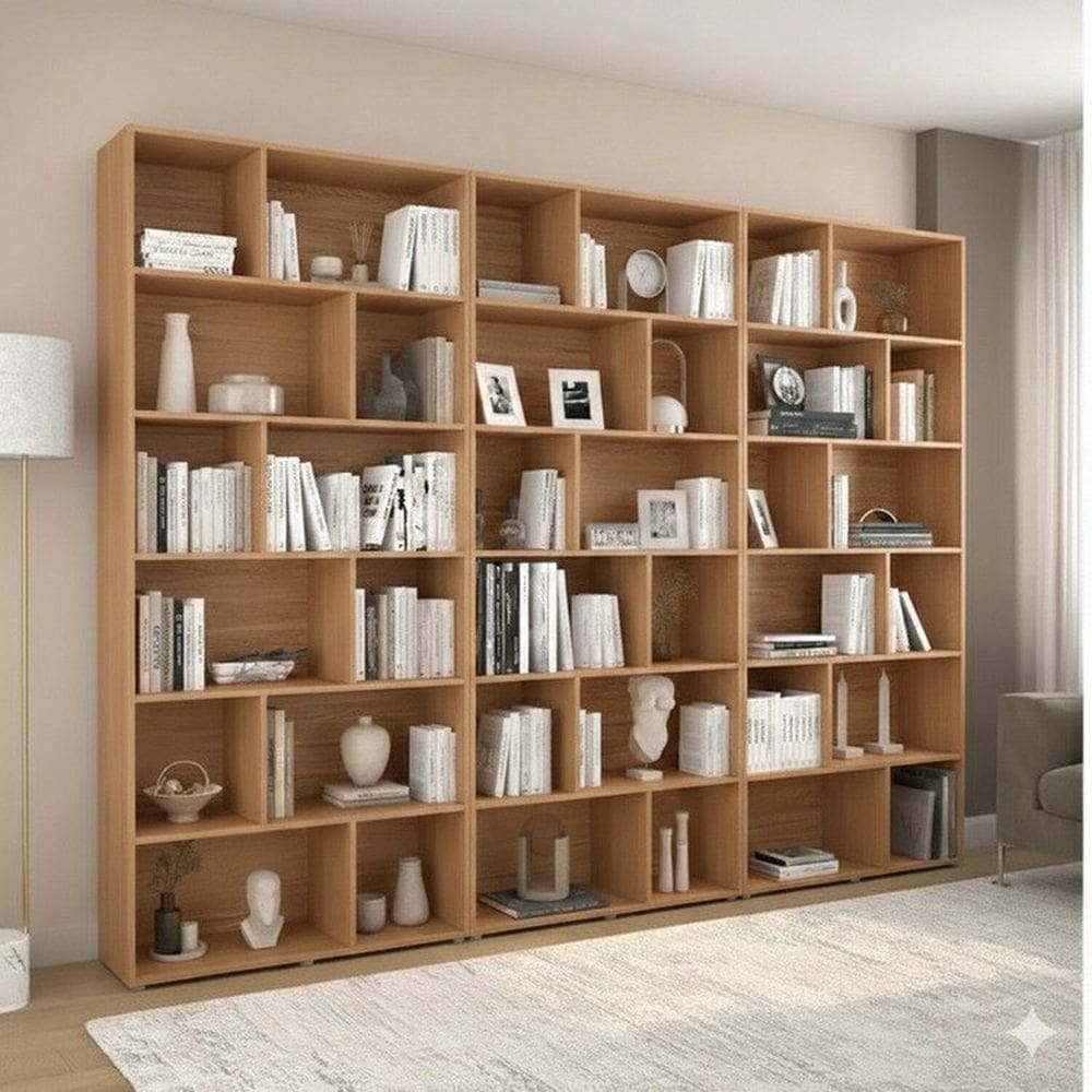 Estante 3 Unidades 36 Nichos Xangai Freijó