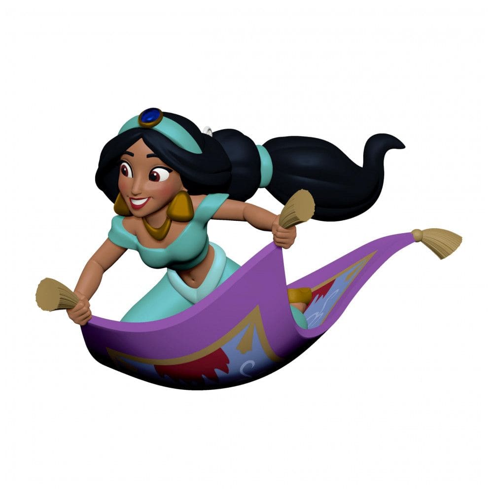 Ornamento Hallmark Keepsake 2025 Disney Aladdin - O tapete Mágico de Jasmine, Decoração Natalina para Fãs Disney