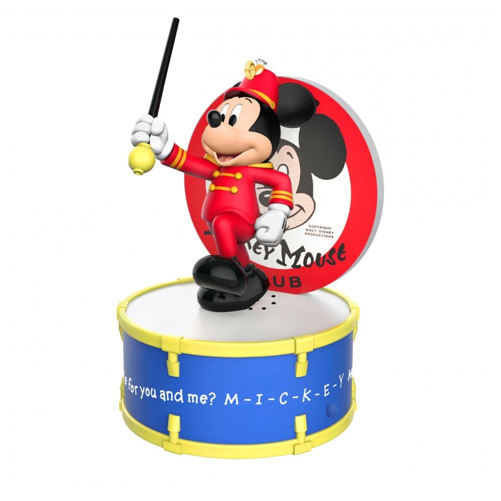 Enfeite Natalino Hallmark Keepsake 2025 Disney The Mickey Mouse Club 70 Anos de Música e Diversão, Plástico, 6,4 x 10,8 x 6,4 cm