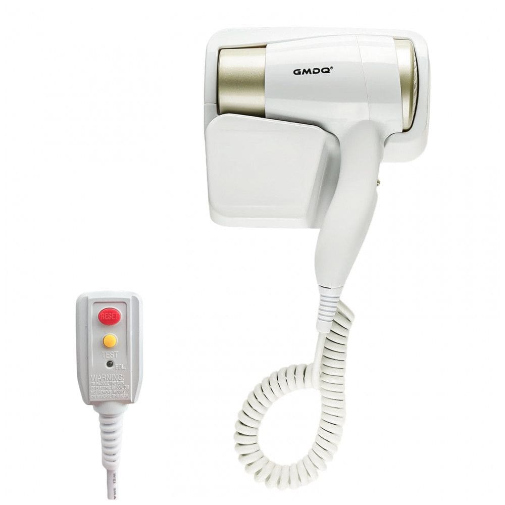 Secador de Cabelo de Parede GMDQ Branco Perolado para Banheiro com Suporte Metálico, Motor 1300W, Secagem Rápida, 110V ?