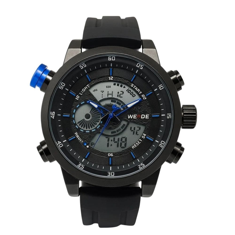 Relógio Masculino Weide AnaDigi WH-3401-C  Preto e Azul