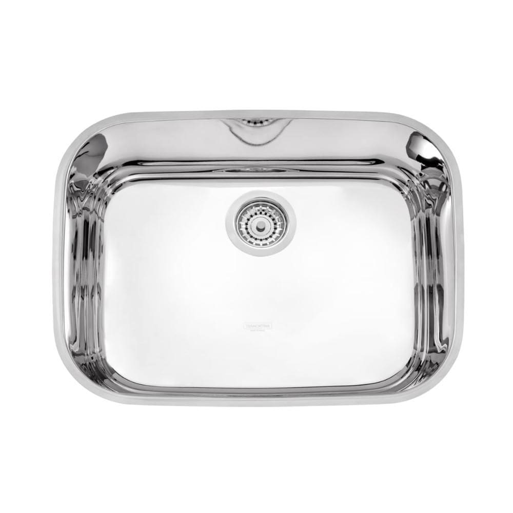 Cuba de Embutir Tramontina Lavínia 48 BL em Aço Inox Alto Brilho 48 x 34 x 18 cm com Válvula