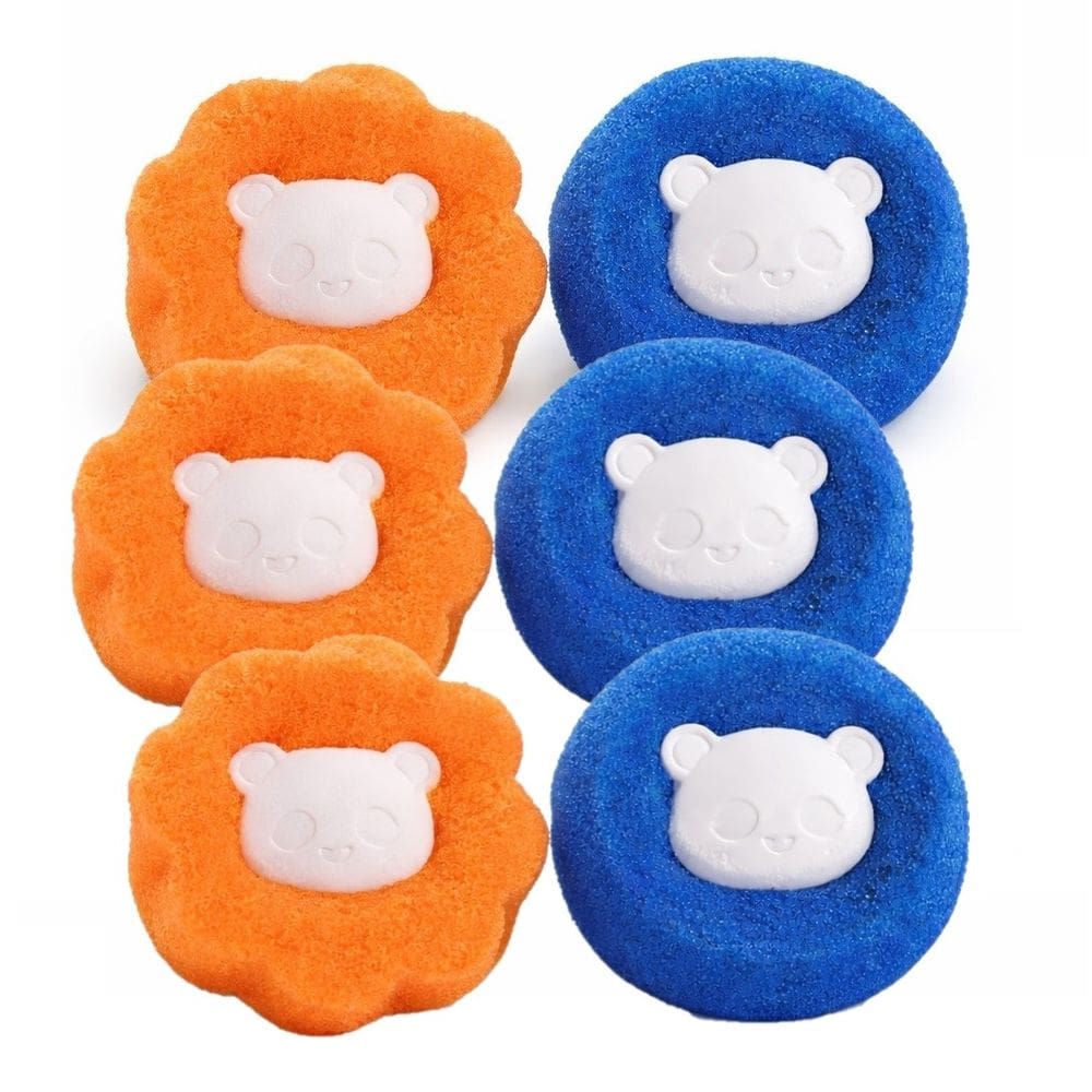 Kit 6 Coletor de Pelos para Máquina de Lavar Bola Mágica 6cm