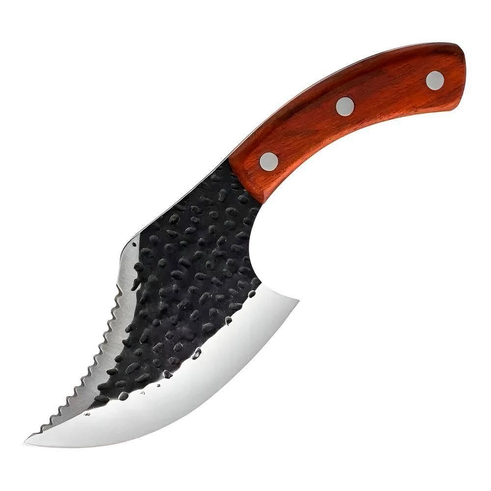 Cutelo Damasco Artesanal Bainha Aço Inox - Precisão E Durabilidade Na Cozinha