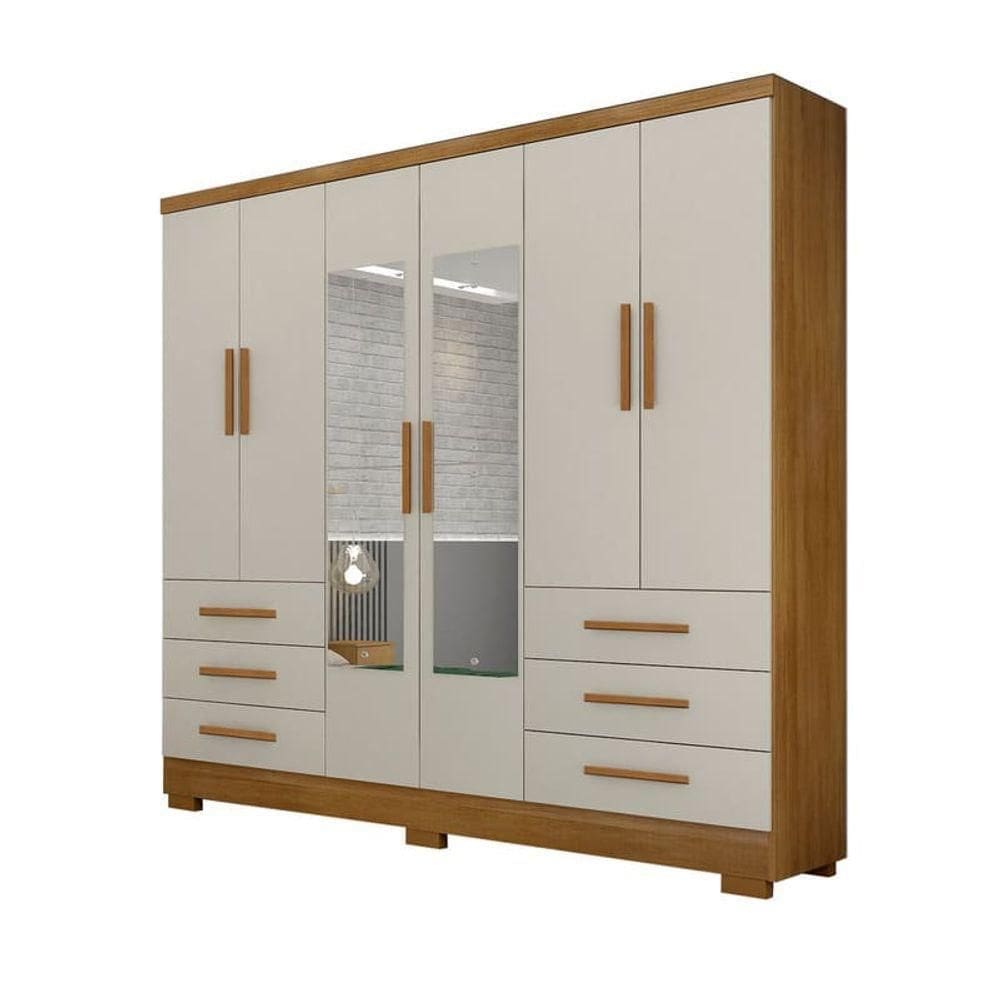 Guarda Roupa Solteiro - Berlim-cumaru-fendi - Horizonte